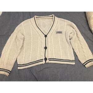 Taylor Swift Official Folklore Album Cardigan Cream Cable Knit Rare Limited S